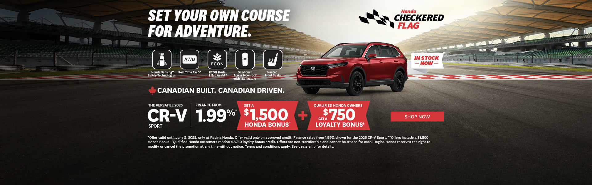 Honda Checkered Flag - 2025 CR-V Sport