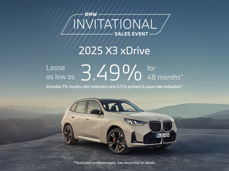 BMW Invitation Sales Event - 2025 X3 xDrive