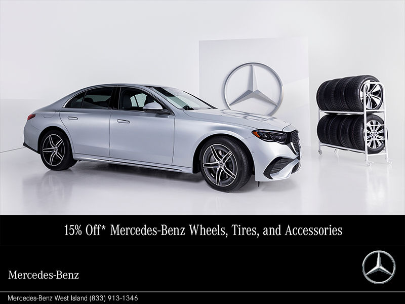 15% Off* Mercedes-Benz Wheels, Tires, and Accessories