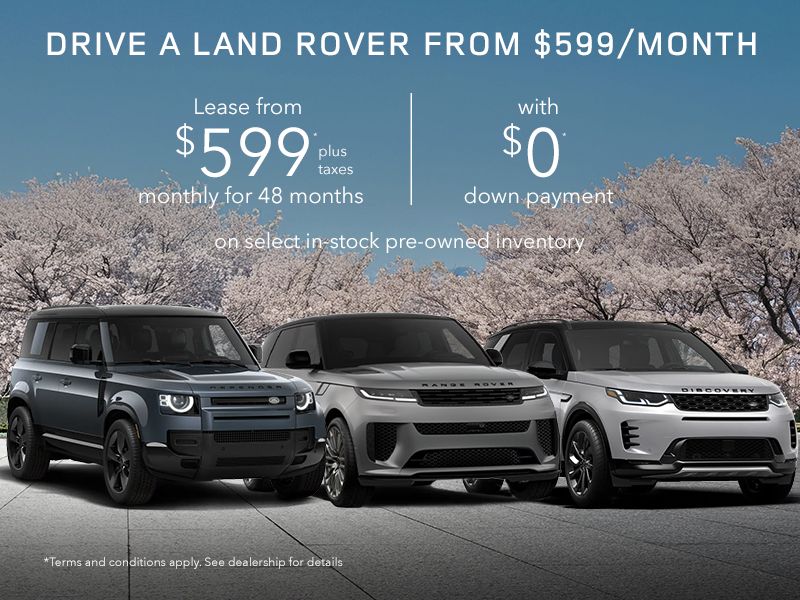 Drive a Land Rover from $599/month