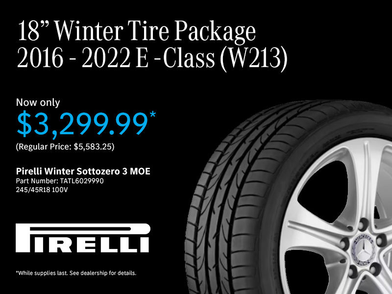 18' Winter Tire Package 2016-2022 E-Class (W213)