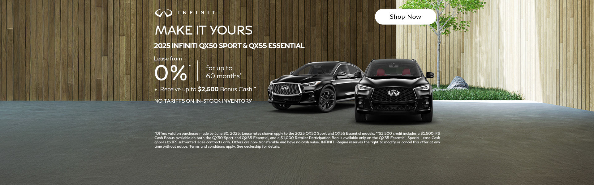 2025 INFINITI QX50 Sport & QX55 Essential