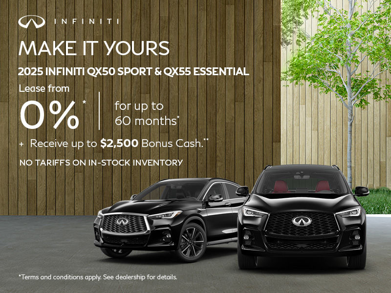 2025 INFINITI QX50 Sport & QX55 Essential