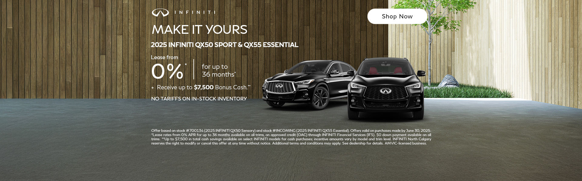 2025 INFINITI QX50 Sport & QX55 Essential