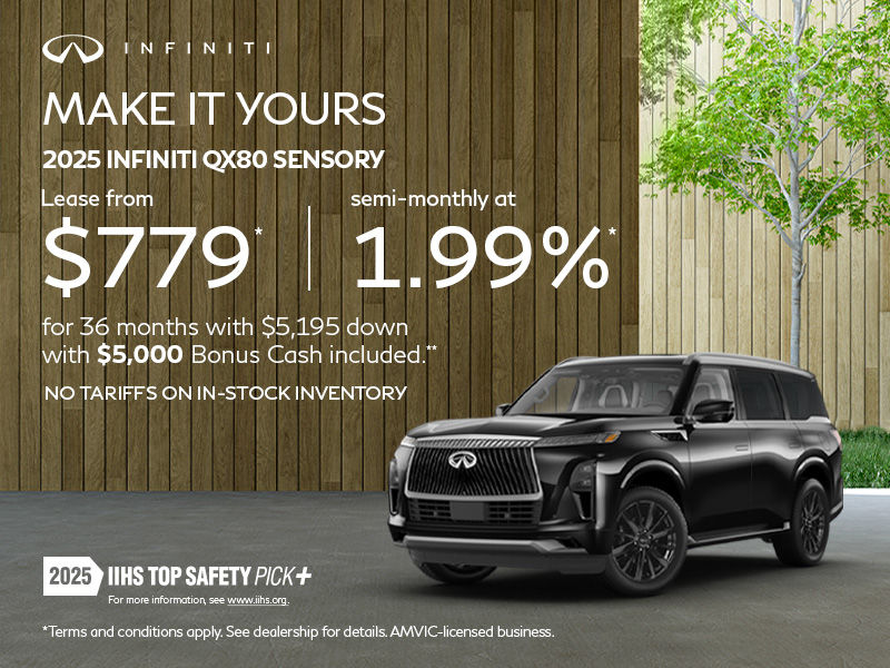 2025 INFINITI QX80 Sensory