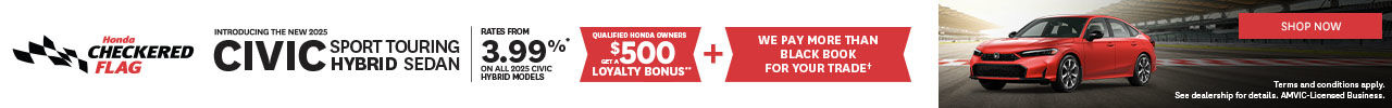 Honda Checkered Flag | 2025 Civic Sport