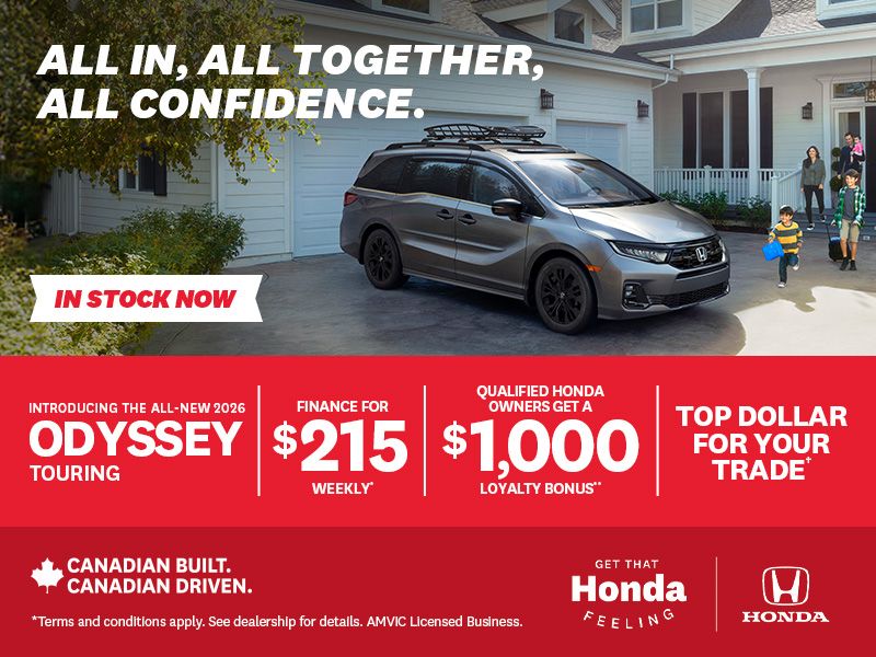 Get That Honda Feeling - 2026 Odyssey Touring