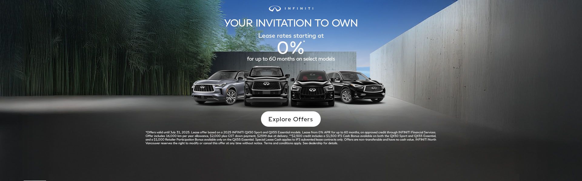 Infiniti Monthly Offer