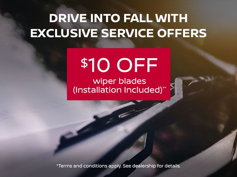 $10 Off Wiper Blades (Installation Included)