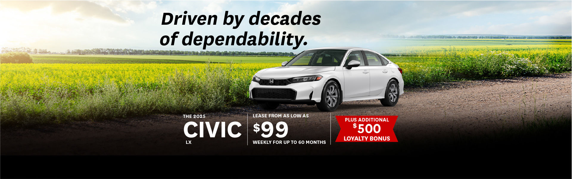 2025 Civic LX - July Offers
