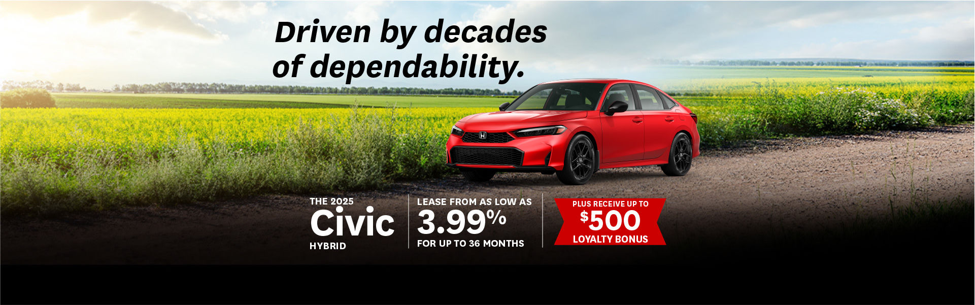 2025 Civic Hybrid - July Offer