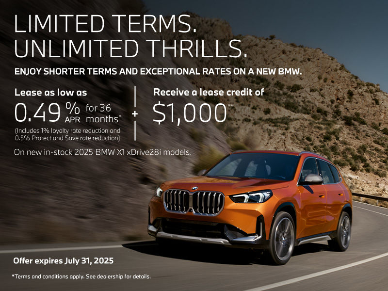 Limited Terms. Unlimited Thrills. – 2025 BMW X1