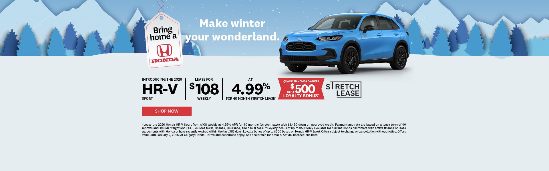 Bring Home a Honda - 2026 HR-V Sport