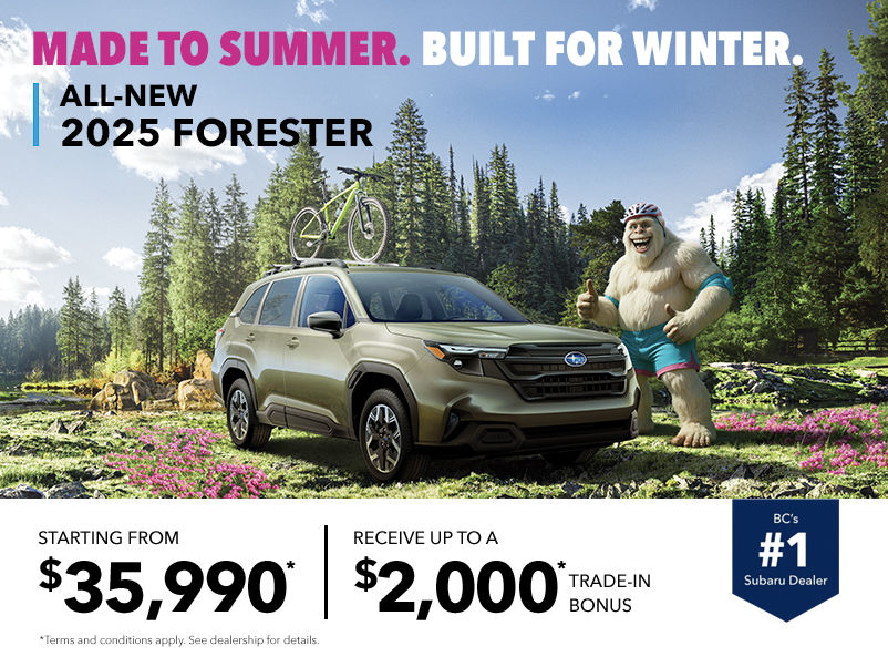 Made to Summer. Built for Winter. All-New 2025 Forester