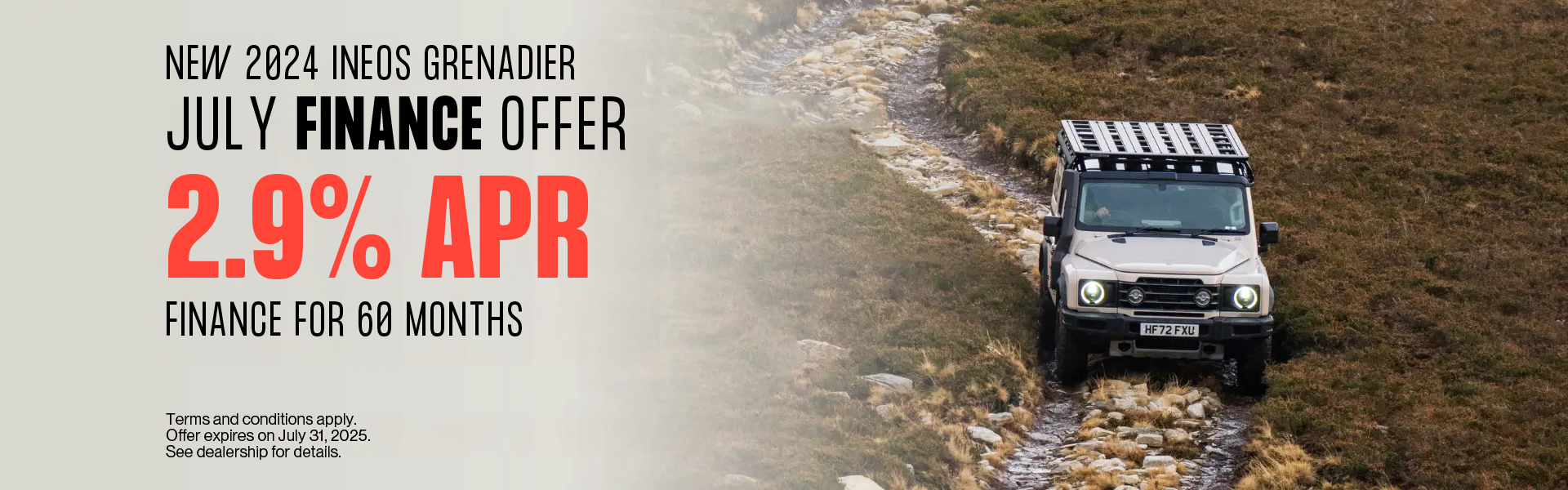 2024 Grenadier - July Finance Offer