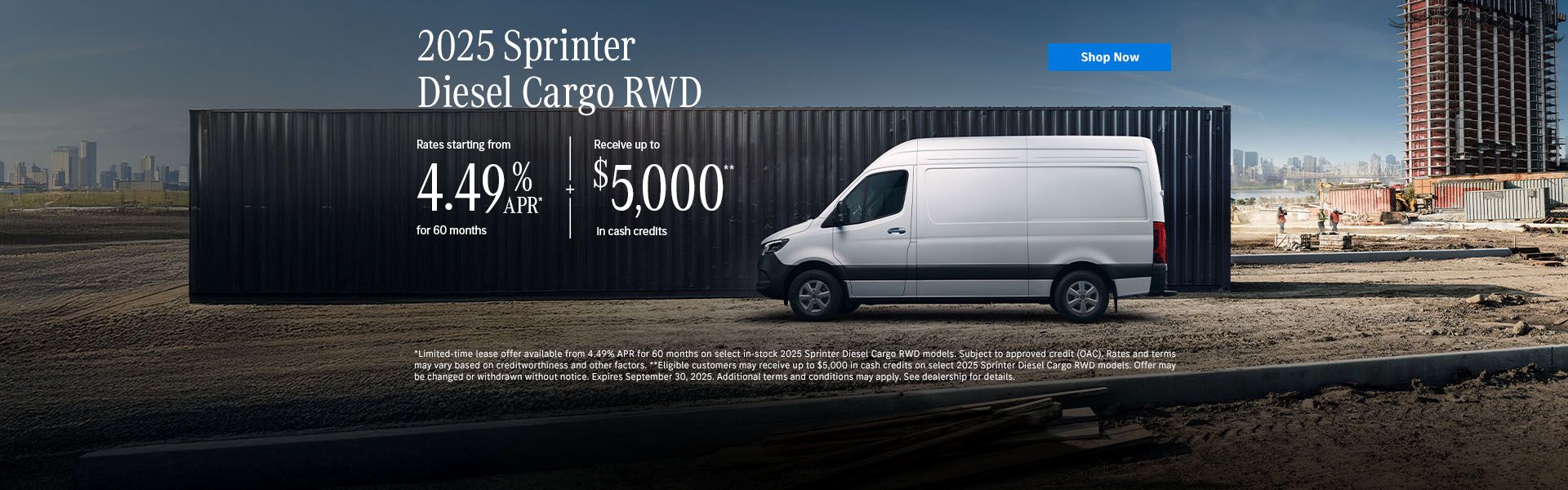 2025 Sprinter Diesel Cargo RWD