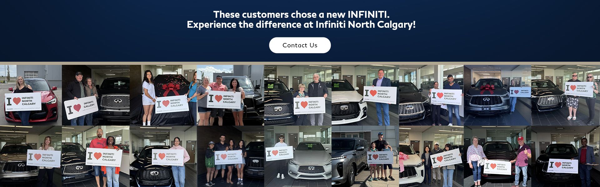 These customers chose a new INFINITI—experience the difference at Infiniti North Calgary!