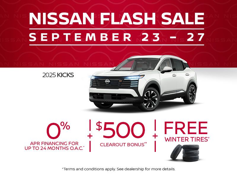 Nissan Flash Sale - 2025 Kicks