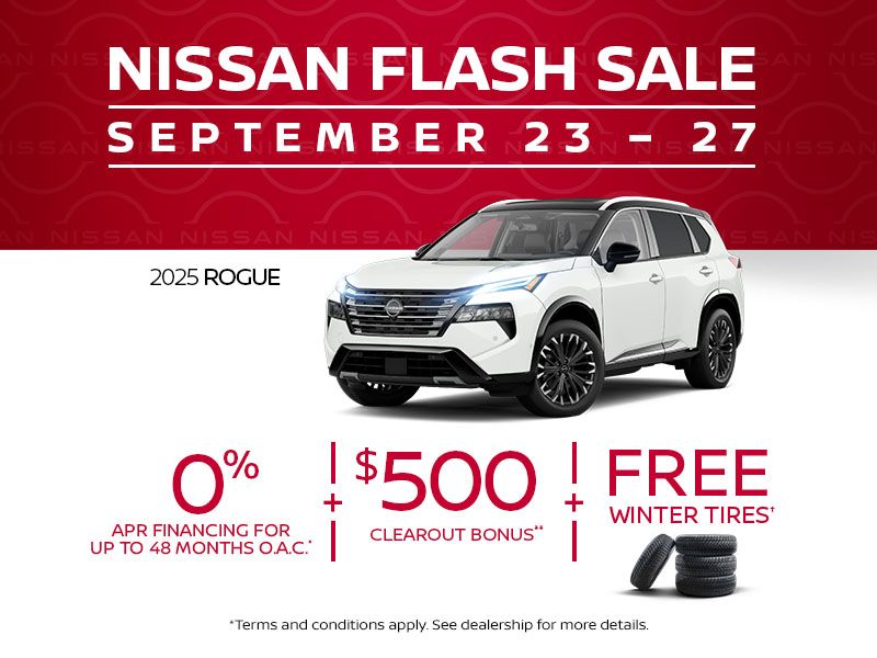 Nissan Flash Sale - 2025 Rogue