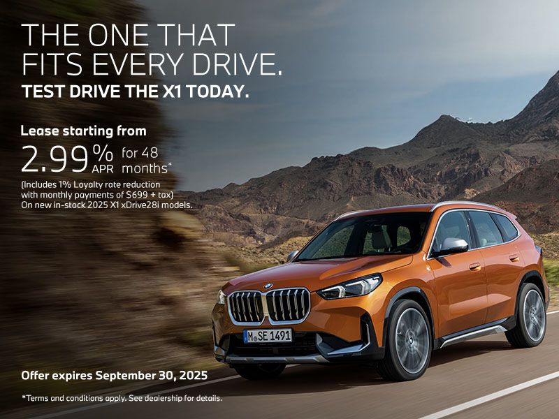 The One That Fits Every Drive. - 2025 X1 xDrive28i