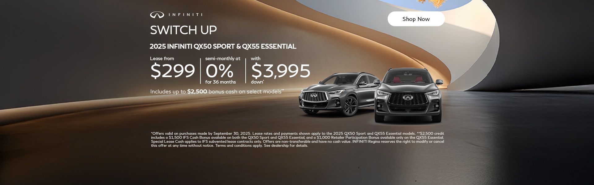 2025 INFINITI QX50 Sport & QX55 Essential