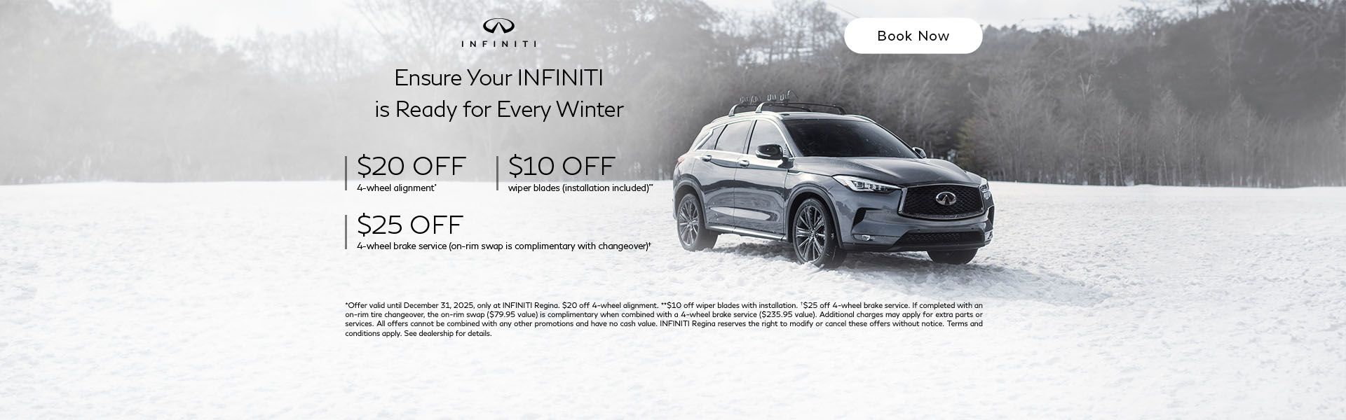 Ensure Your Infiniti is Ready for Every Winter Drive