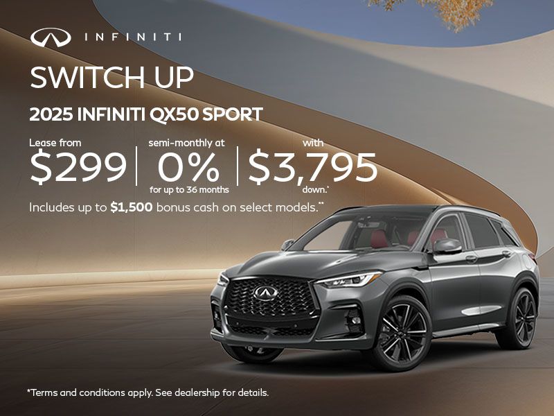Switch Up - 2025 INFINITI QX50 Sport