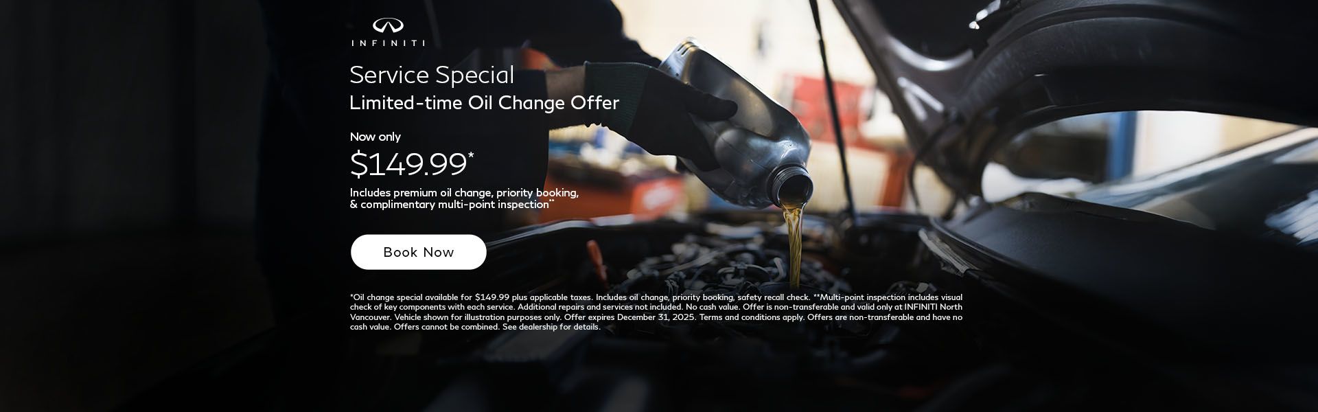 Service Specials Limited-time Oil Change Offer