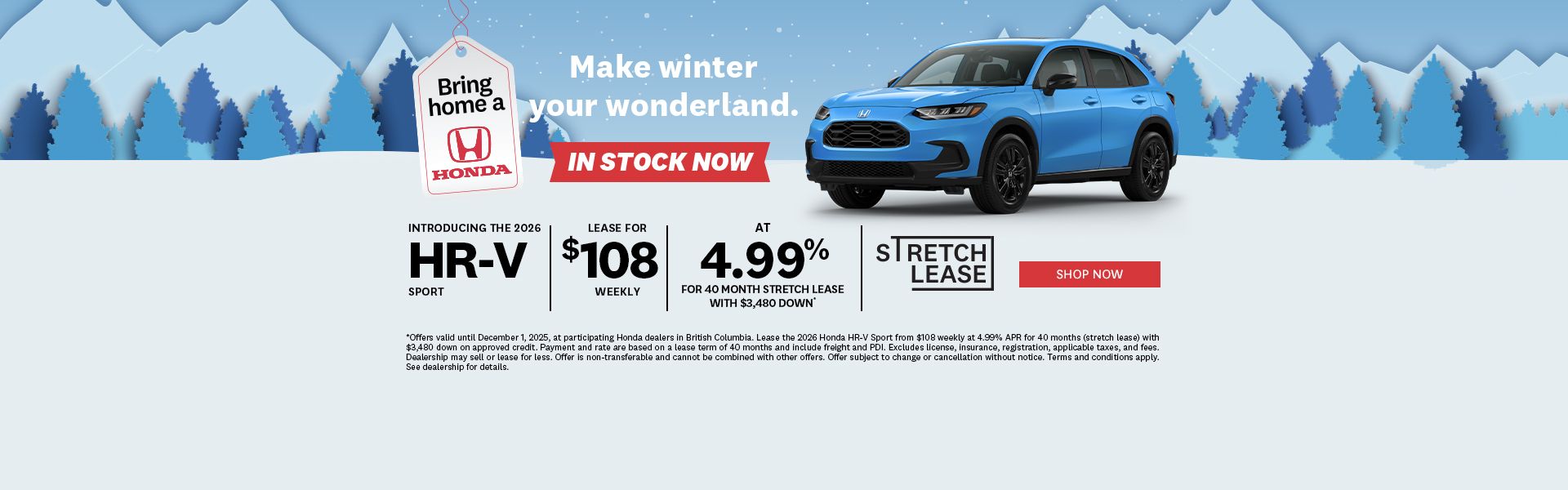 Bring Home a Honda - 2026 HR-V Sport