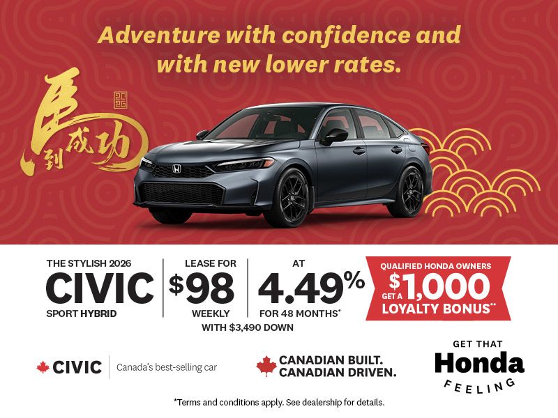 Get That Honda Feeling | 2026 Civic Sport Hybrid