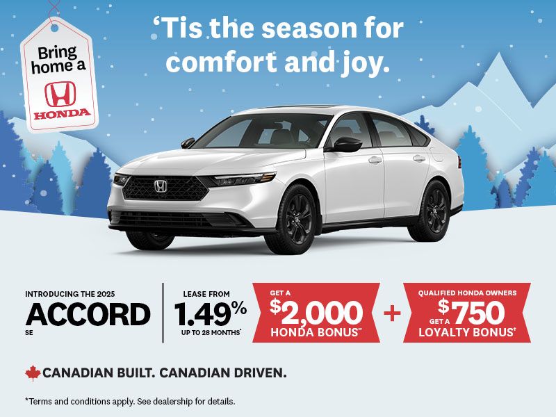Bring Home a Honda - 2025 Accord SE