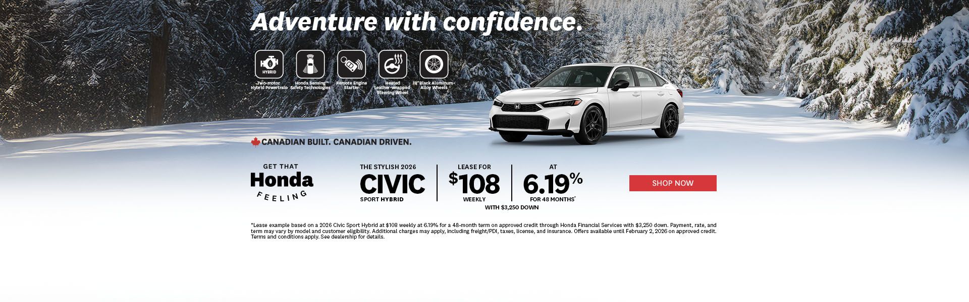 Get That Honda Feeling | 2026 Civic Sport Hybrid