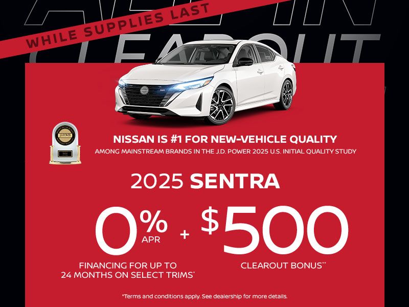 All-In Clearout - 2025 Sentra