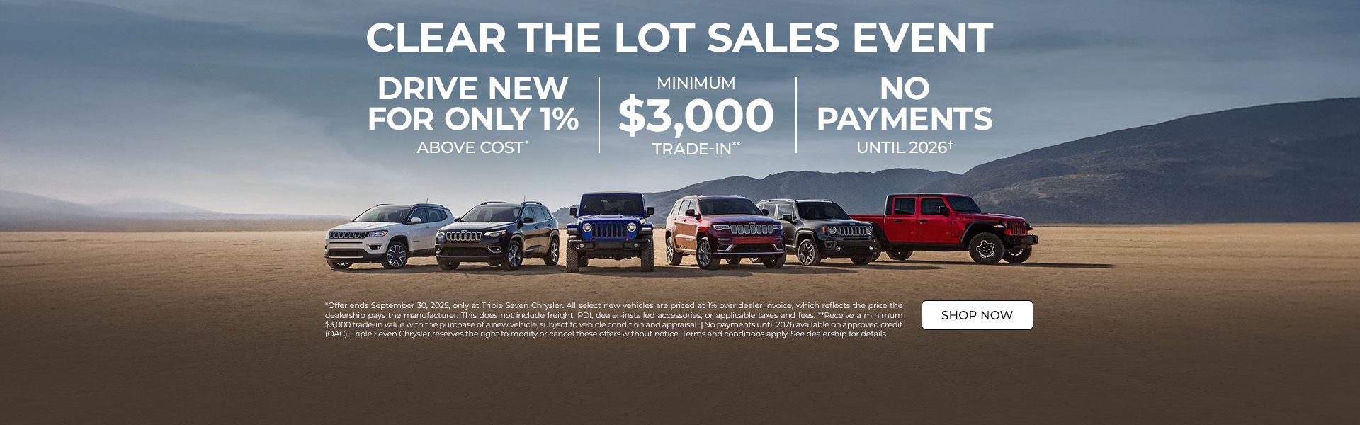 Clear the Lot Sales Event