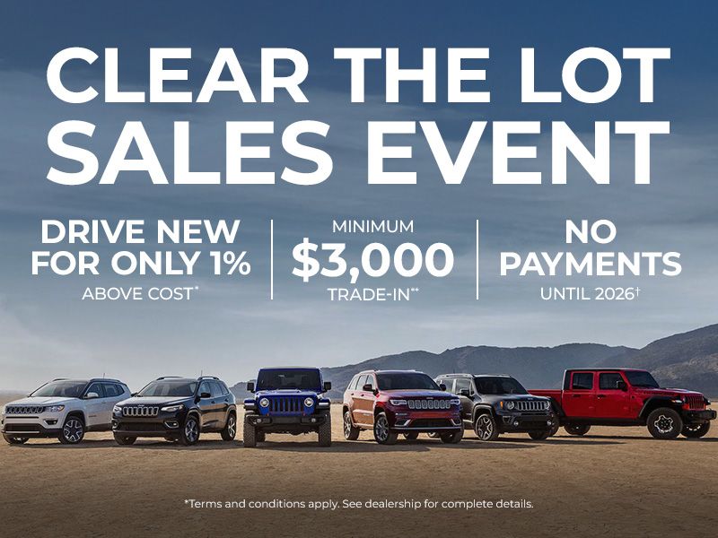 Clear the Lot Sales Event