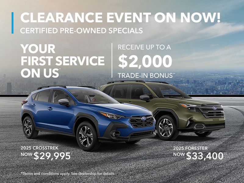 Clearance Event On Now!