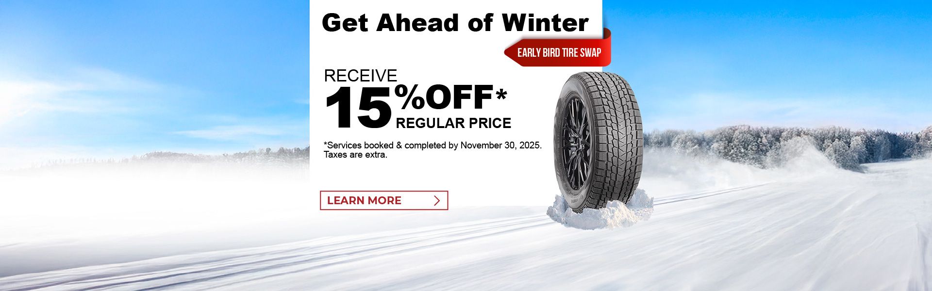 Early Bird Winter Tire Swap