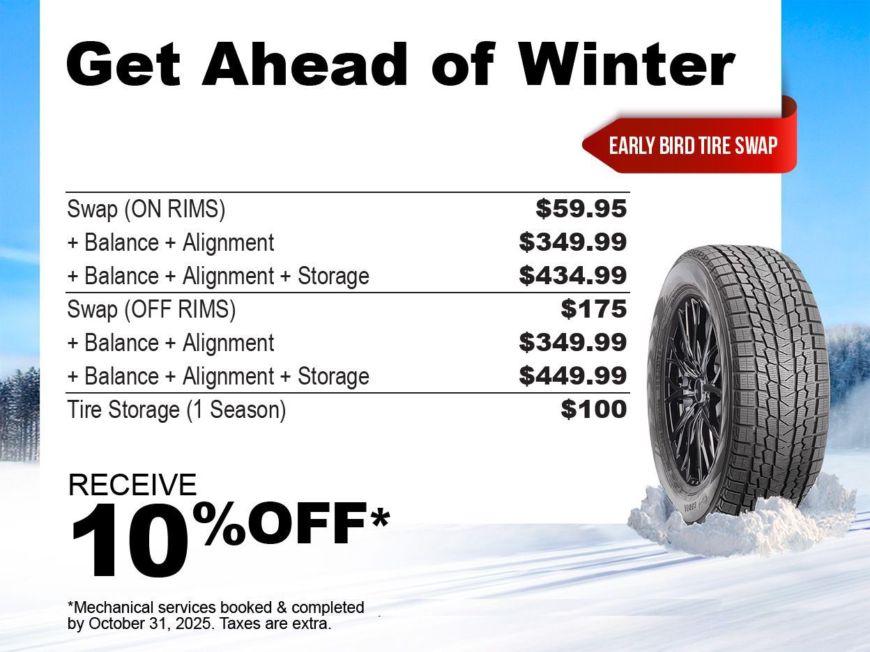 Early Bird Winter Tire Swap Special
