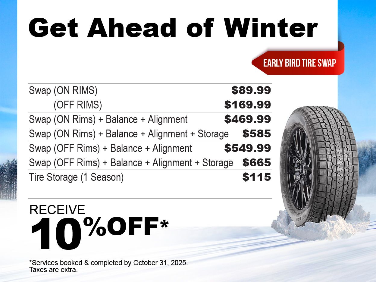 Early Bird Winter Tire Swap Special