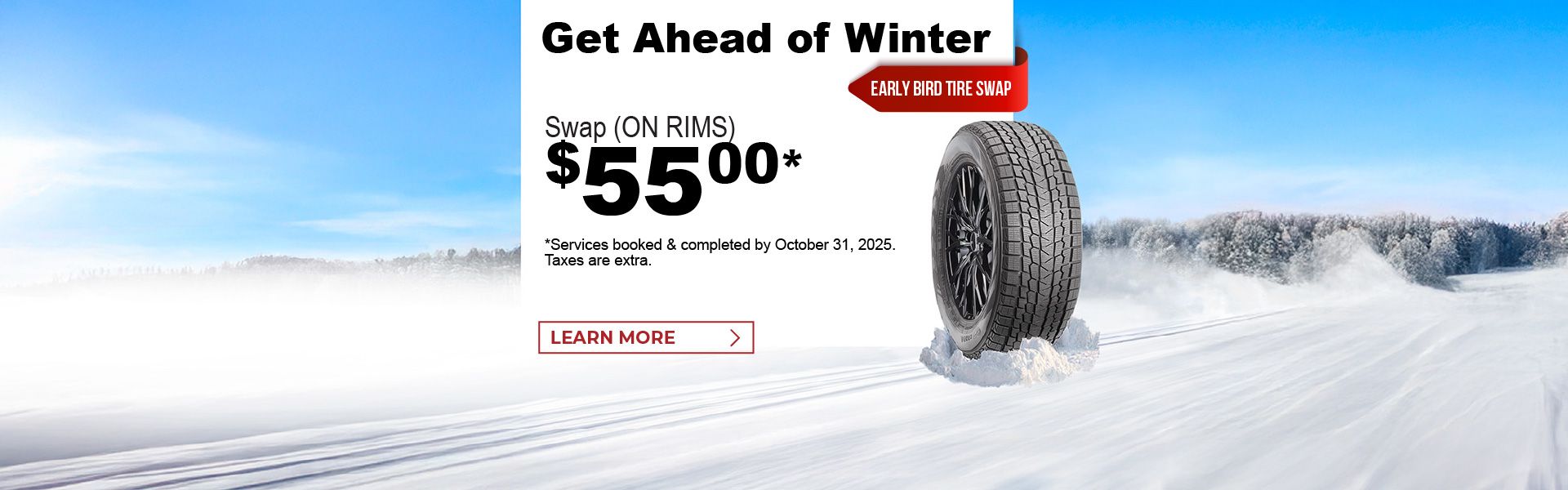 Early Bird Winter Tire Swap Special