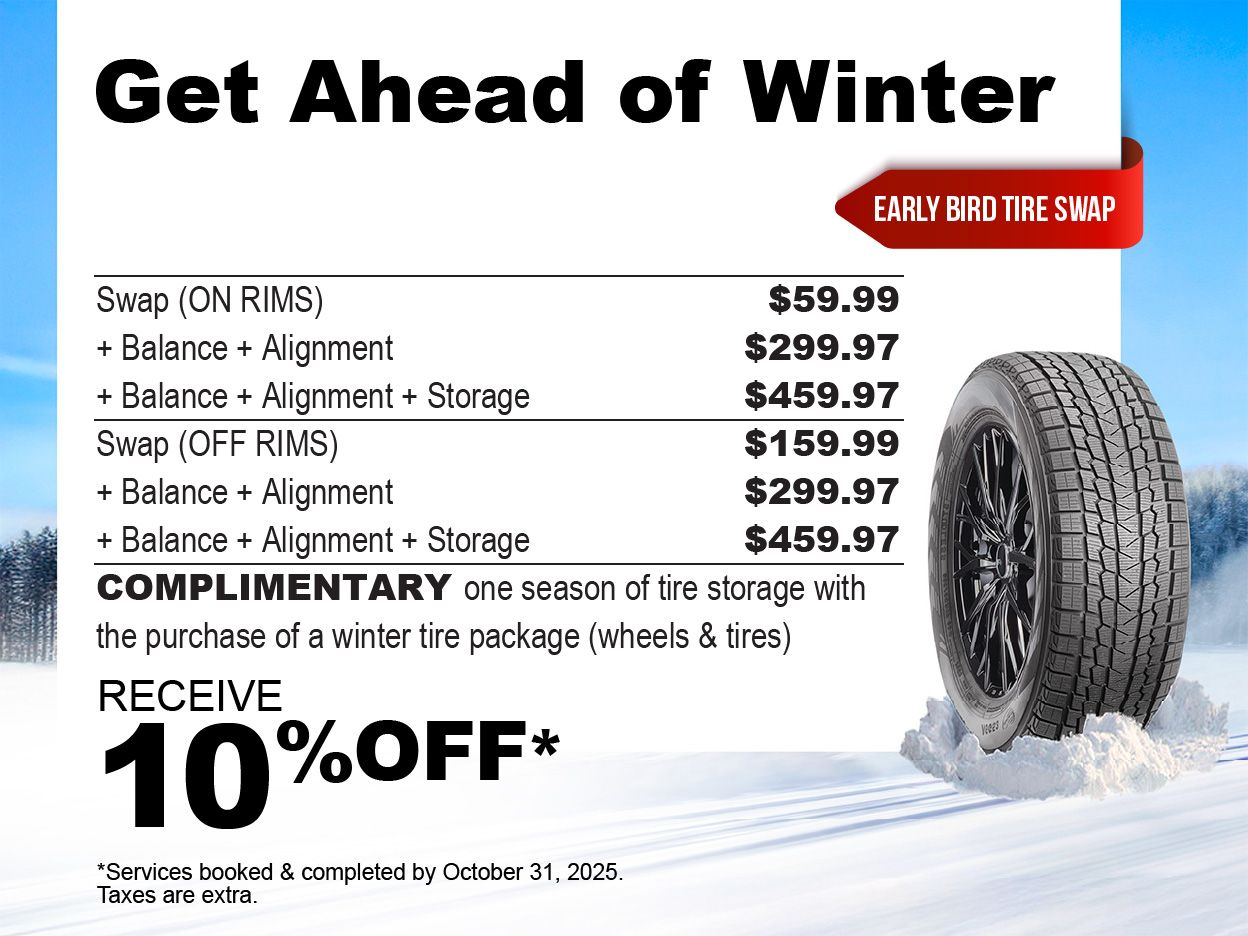 Early Bird Winter Tire Swap Special