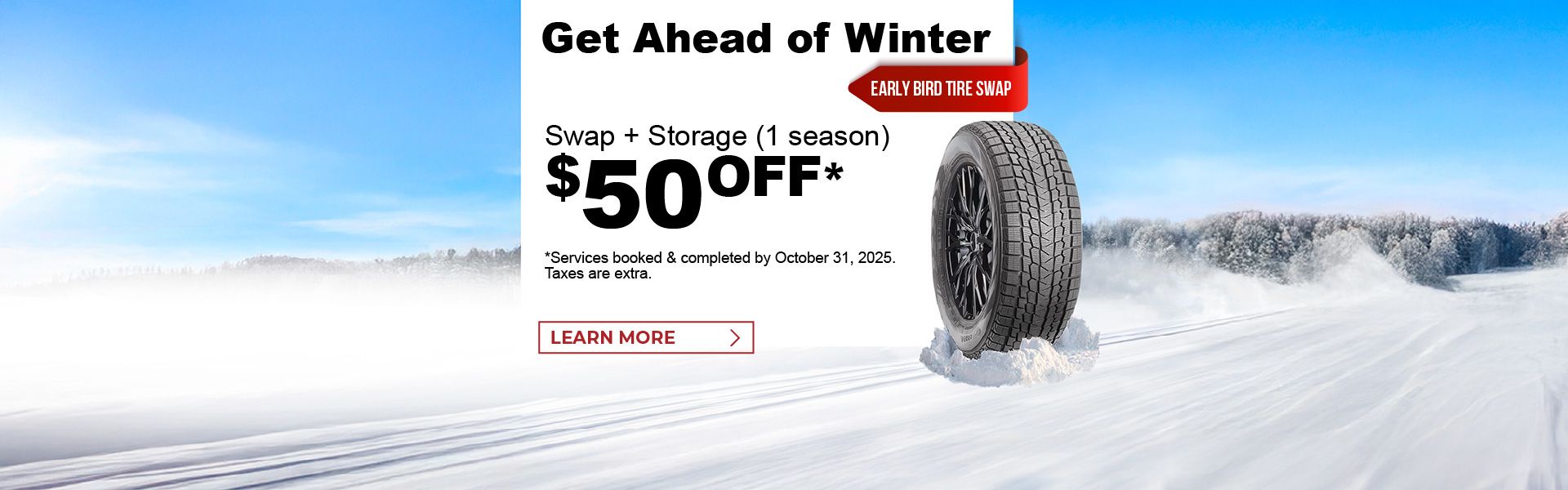 Early Bird Winter Tire Swap Special