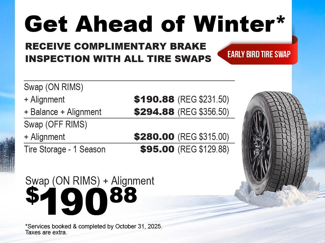 Early Bird Winter Tire Swap Special