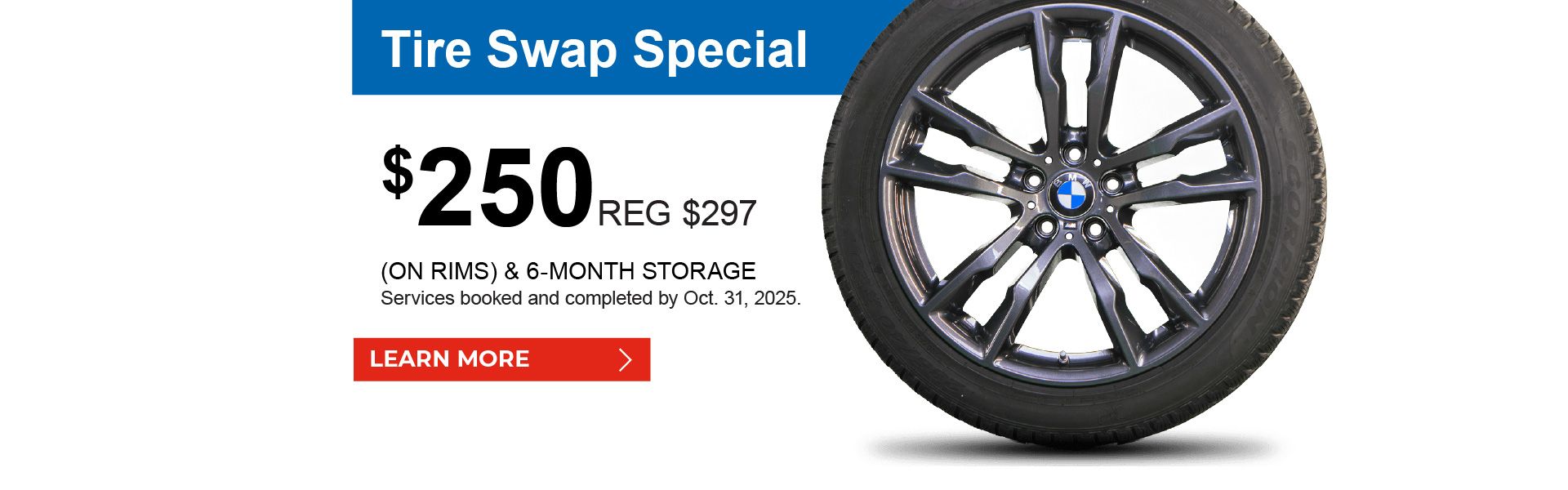 Early Bird Winter Tire Swap Special