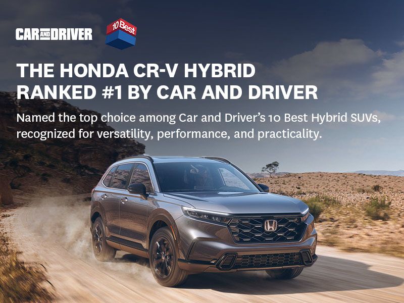 The Honda CR-V Hybrid Ranked #1 by Car and Driver