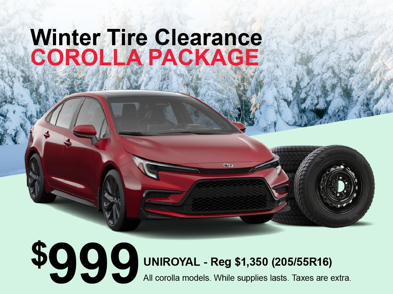 Corolla Winter Tire Packages Special