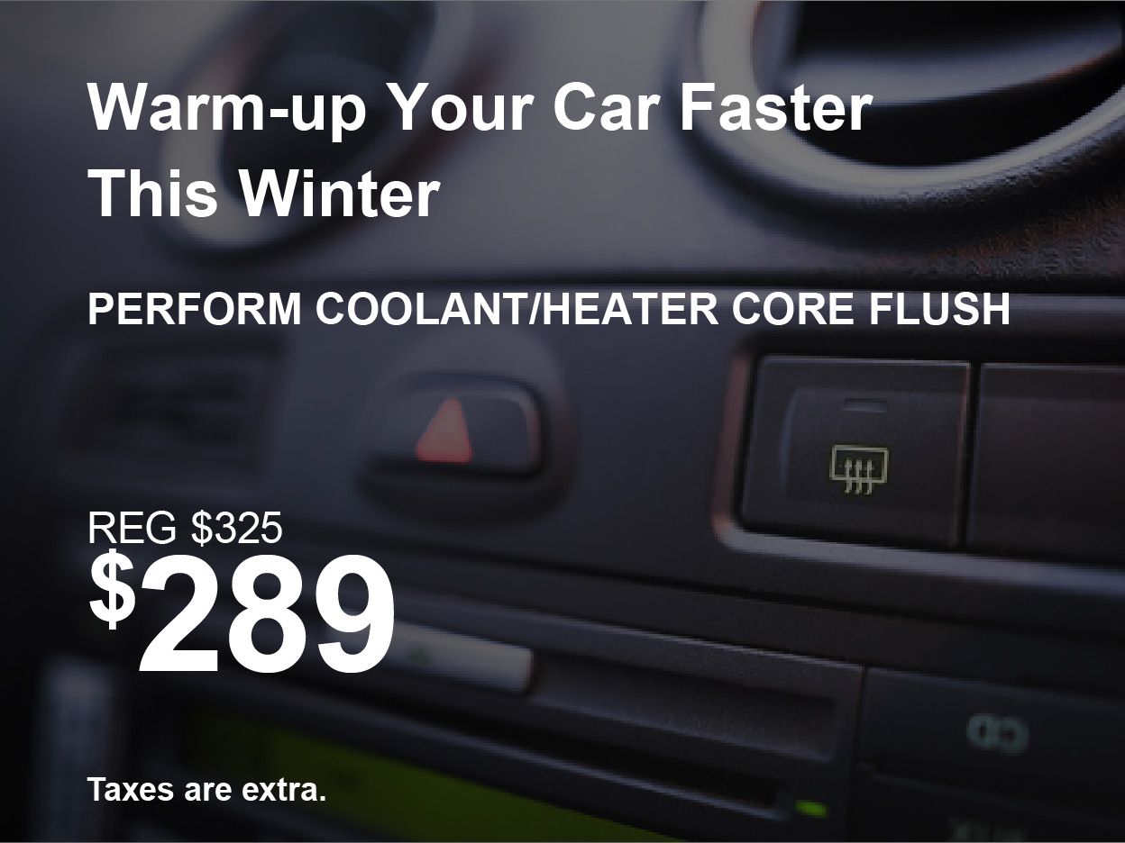 Coolant/Heater Flush Special