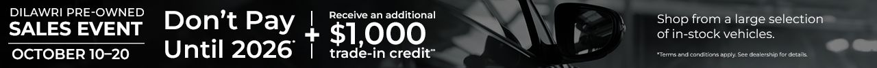 Dilawri Pre-Owned Sales Event Oct 2025