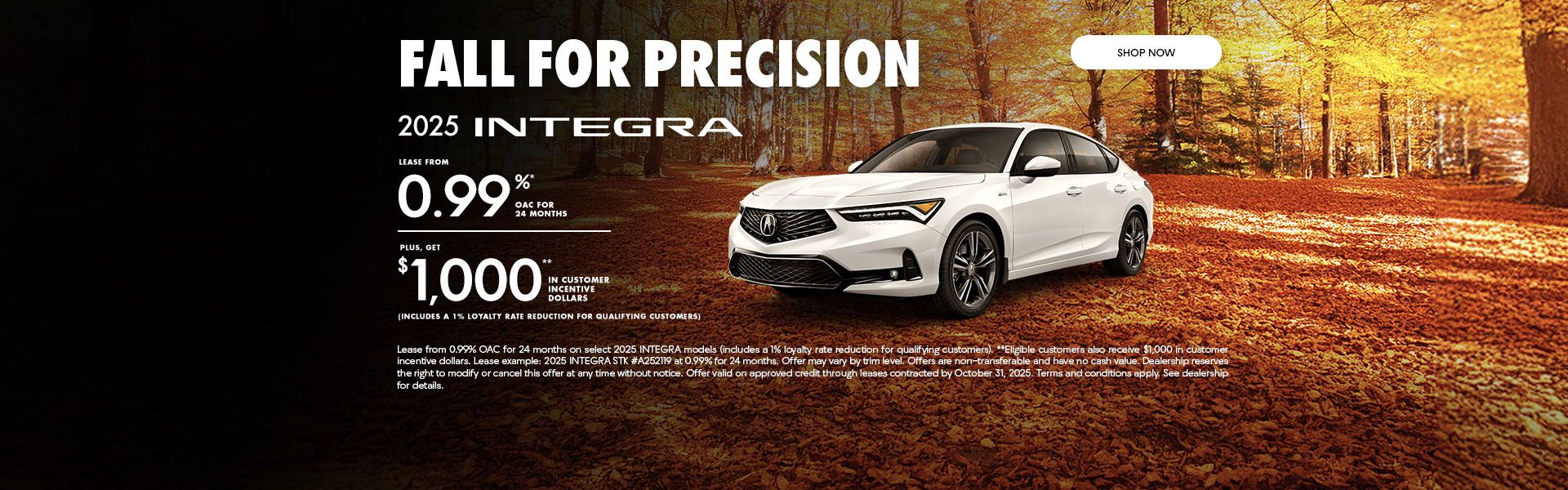 Fall for Precision | 2025 Integra