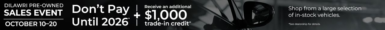 Dilawri Pre-Owned Sales Event Oct 2025